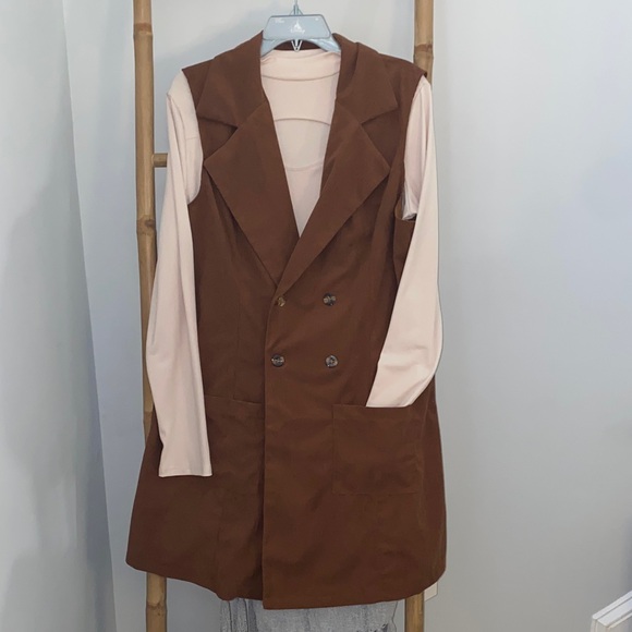 Chocolate Brown Women's dress set - Picture 1 of 9